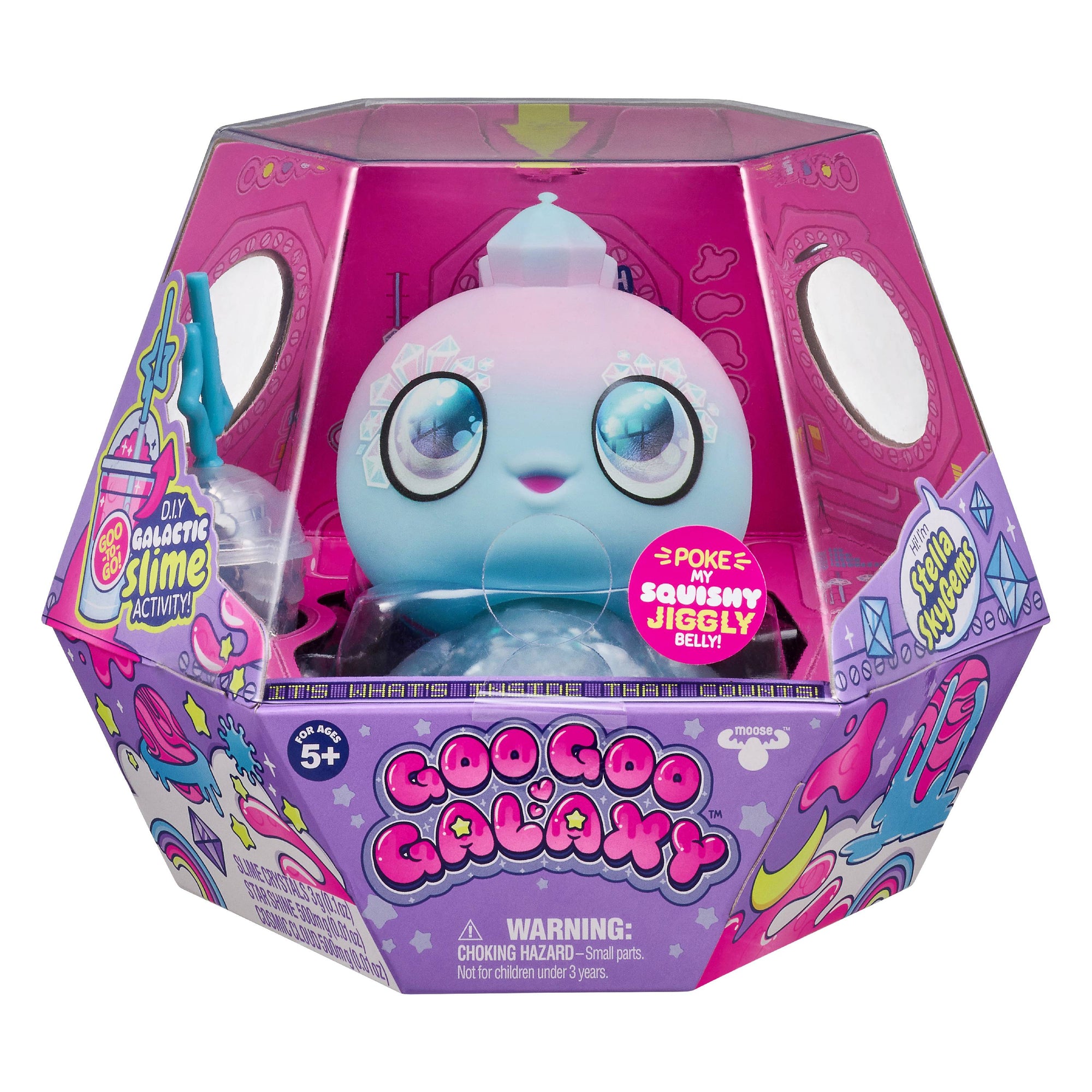  Stella Skygems, Small Doll with Squeezer Belly and DIY Slime Activity