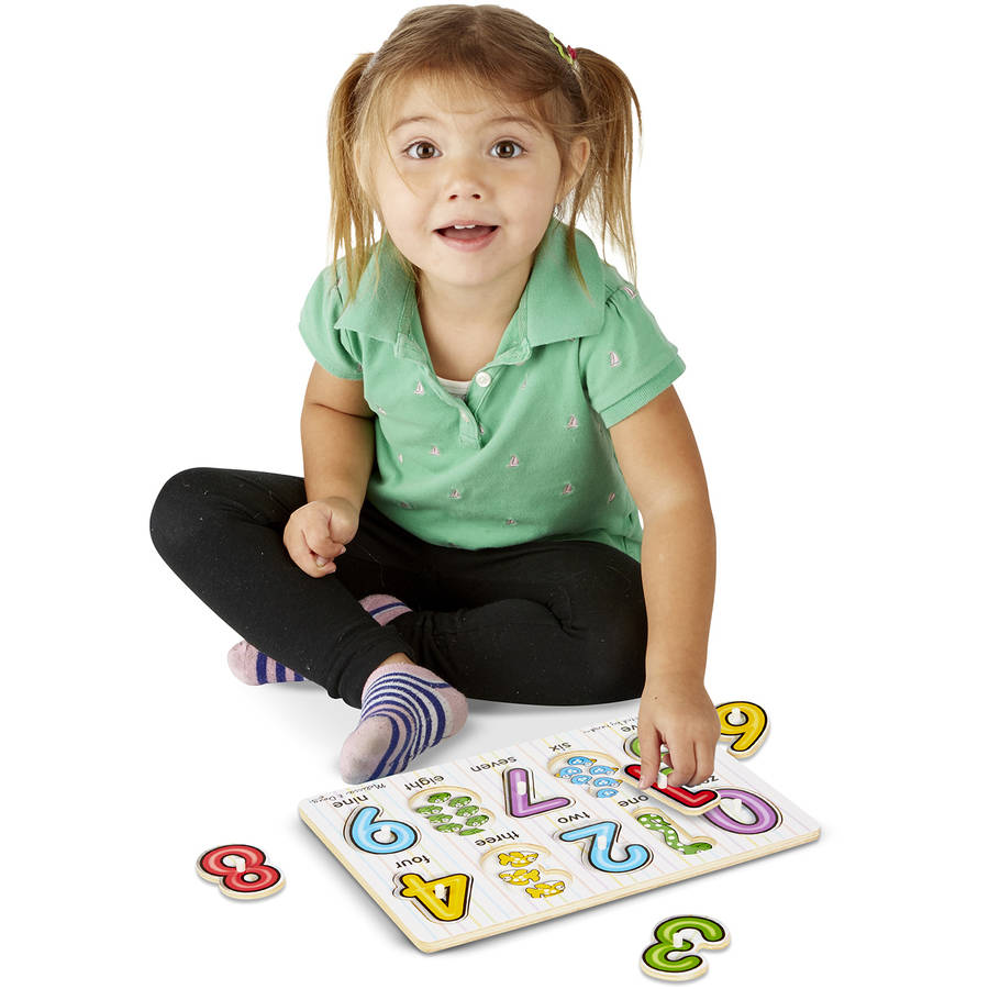 See-Inside Numbers Wooden Peg Puzzle (10 pcs)