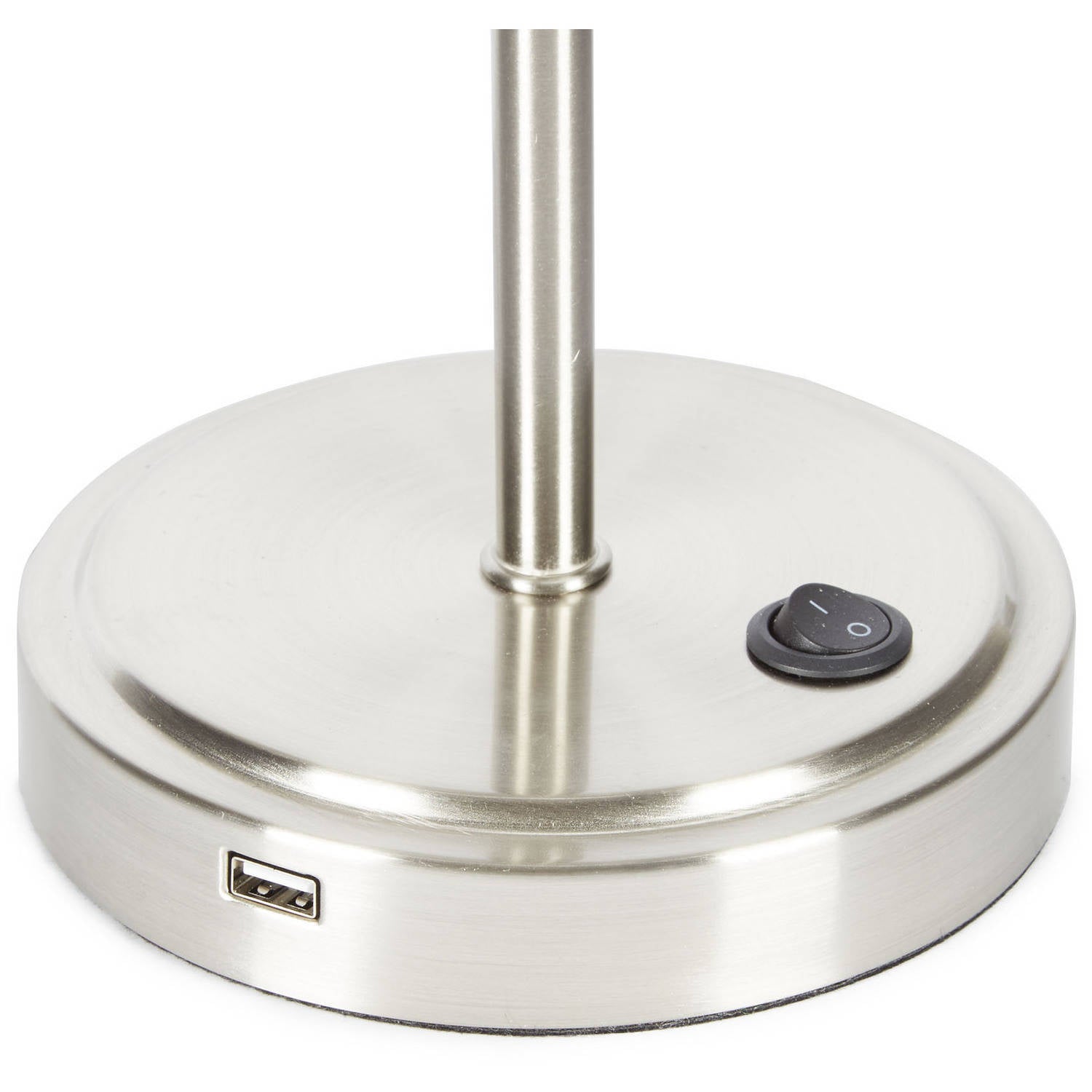 Silver Grab and Go Stick Lamp with USB Port