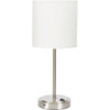 Silver Grab and Go Stick Lamp with USB Port